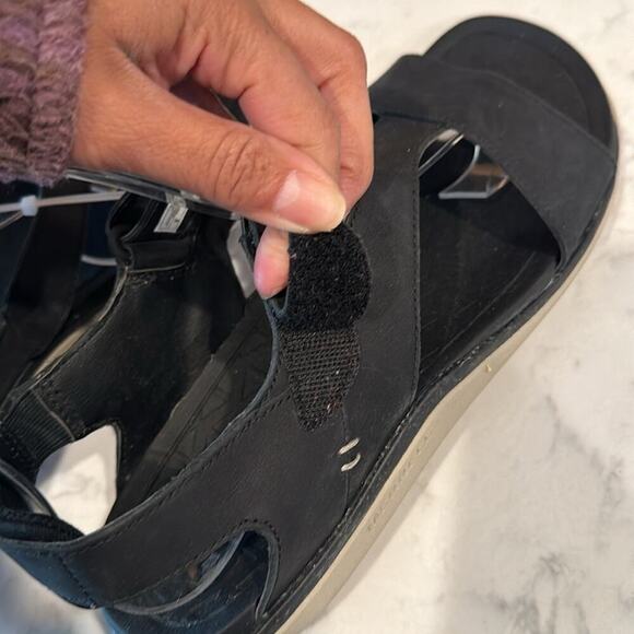 Merrell Trailway Backstrap Leather BLACK gorpcore hiking camping walking size 8 - Picture 9 of 10